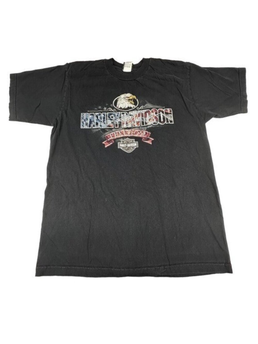 Harley Davidson T Shirt Mens XL Gulf Coast New Port Richey FL Eagle Vintage